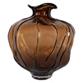 Vase Ø 26x31 cm Braunes Glas