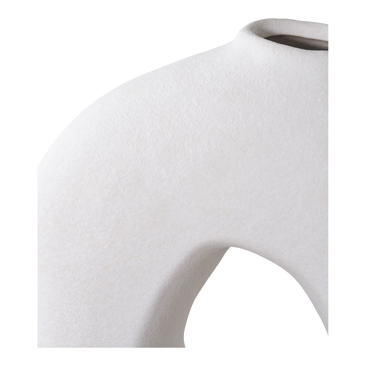 Hohe Keramik-Vase weiß - moderne Wohndekoration
