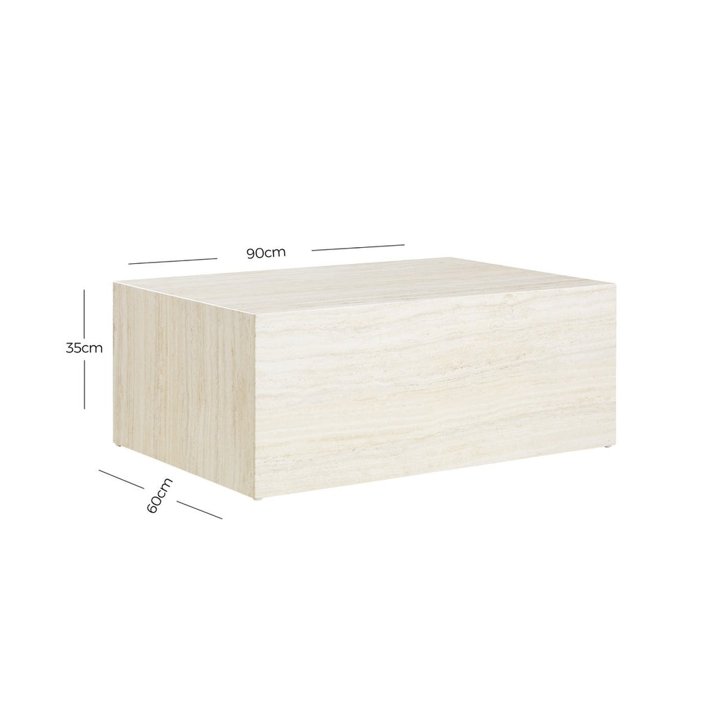 Couchtisch Travertin 90x60 cm