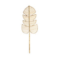 Rattan Monstera Dekoblatt Natur 120 cm - Boho Wanddekoration