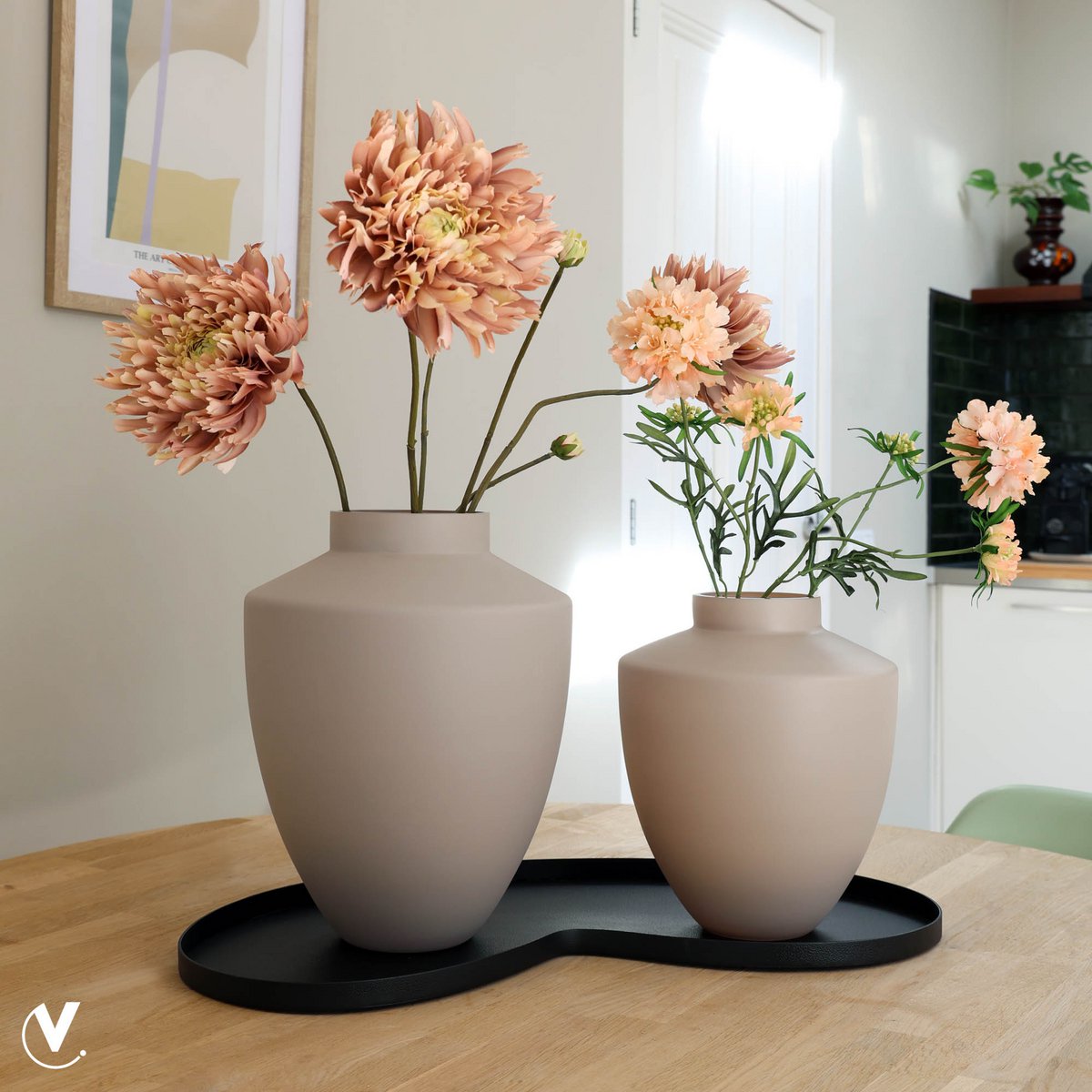 Vase Tujela Elfenbein – Detailansicht Rand