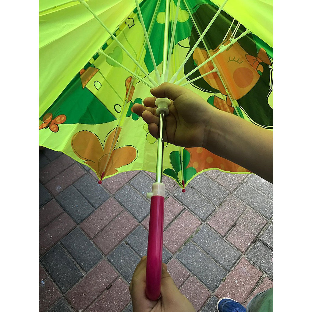 Regenschirm Prinzessin grün/gelb