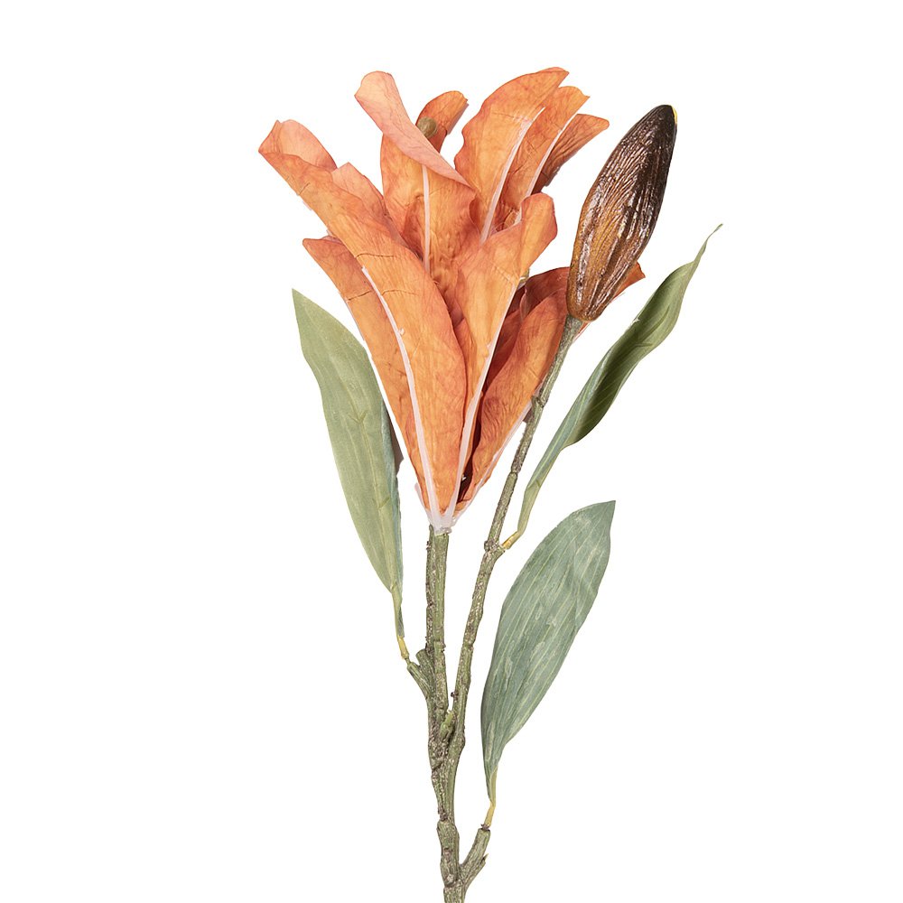 Künstliche Blume 88 cm Orange Kunststoff
