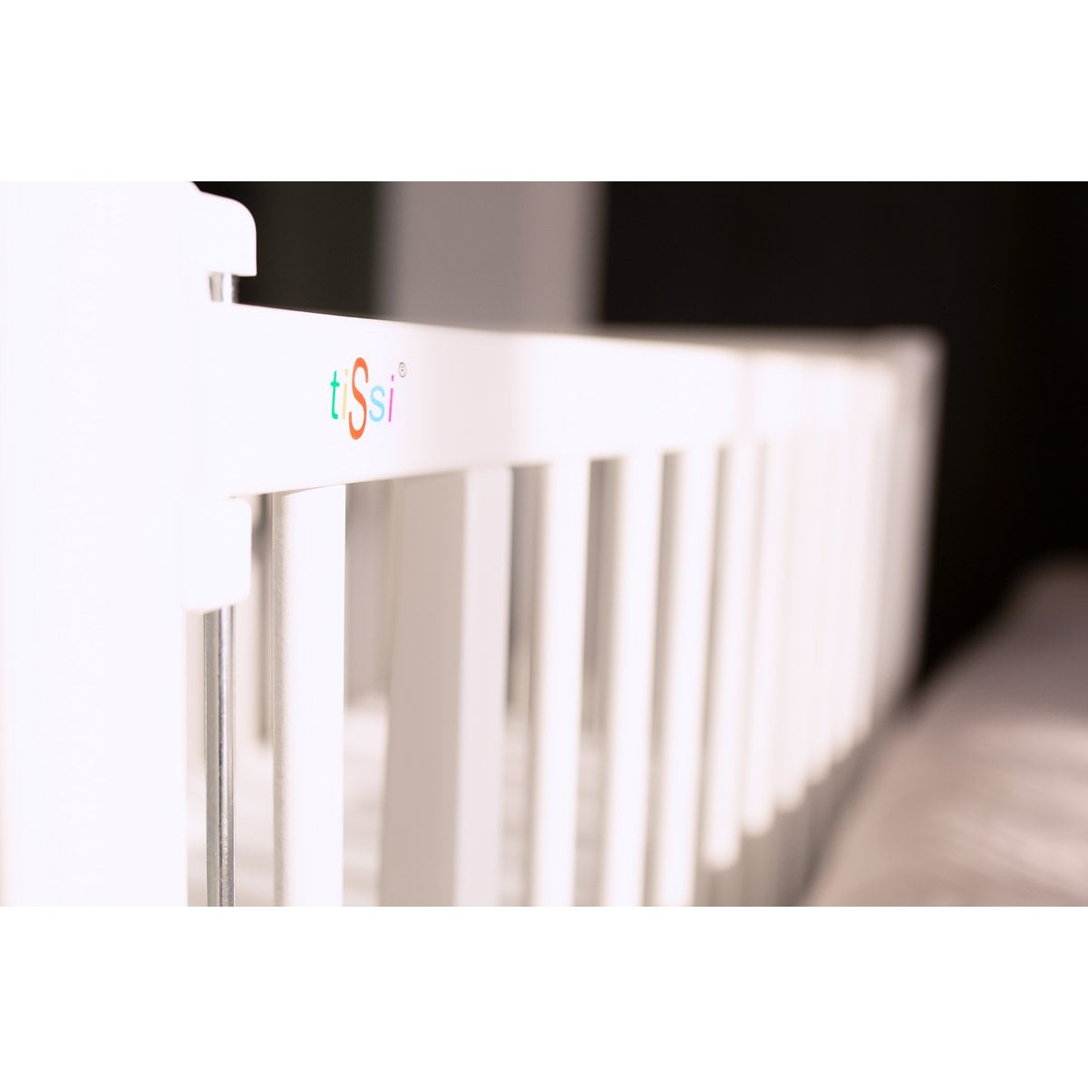 tiSsi® SOPHIE Anstellbett / Beistellbett  Buche WEISS 40x90 cm
