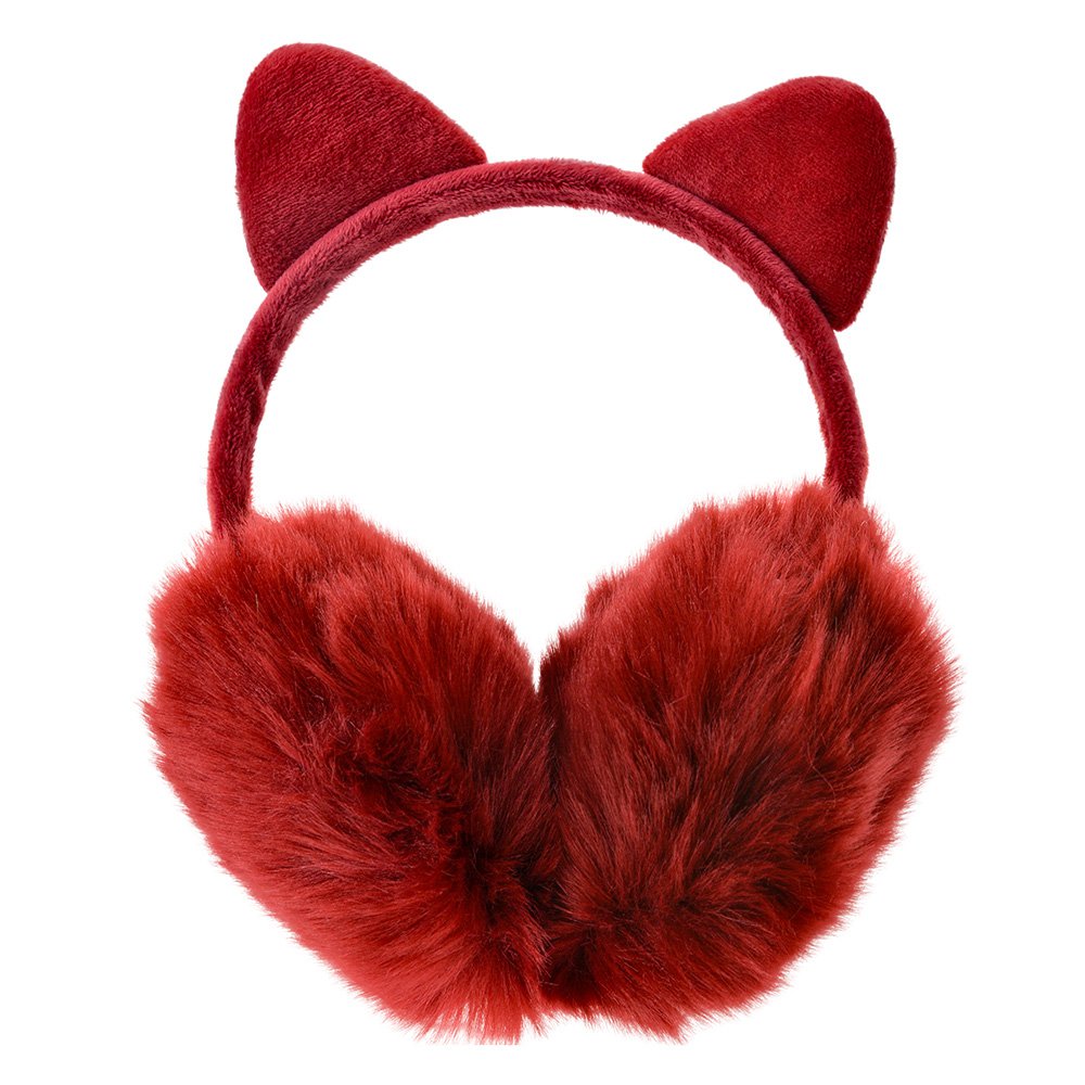 Ohrenschützer Mädchen Rot Polyester Ohrenschützer Kinder