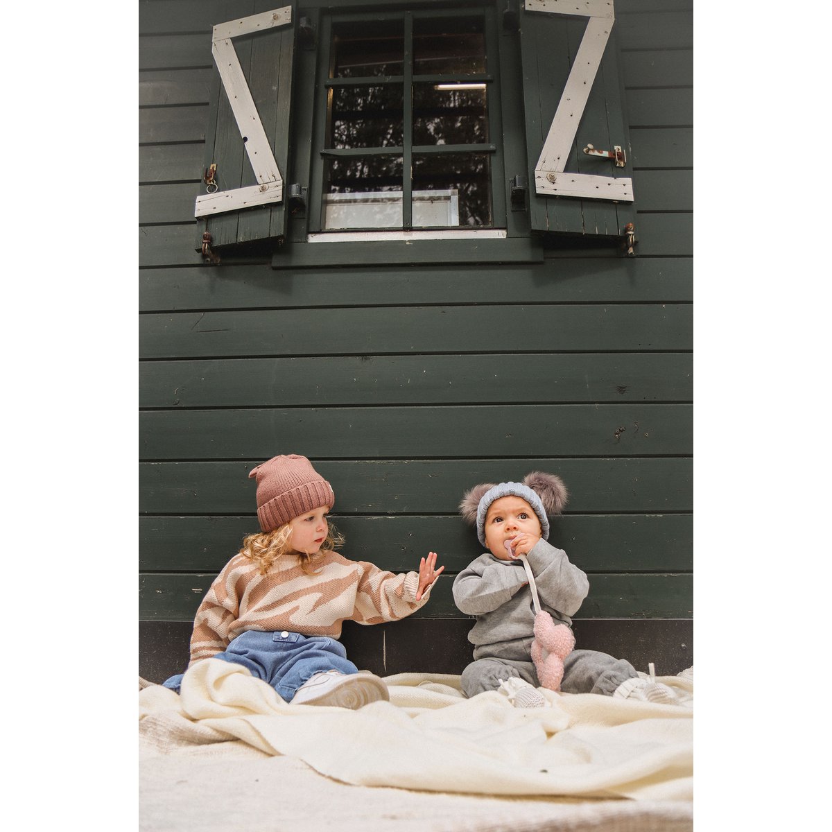 Kinder Zebra-Pullover Unisex – Darcy | La Olivia Kids