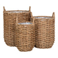 Hue Planter - Pflanzgefäß, Seegras, rund, natur, 3er-Set