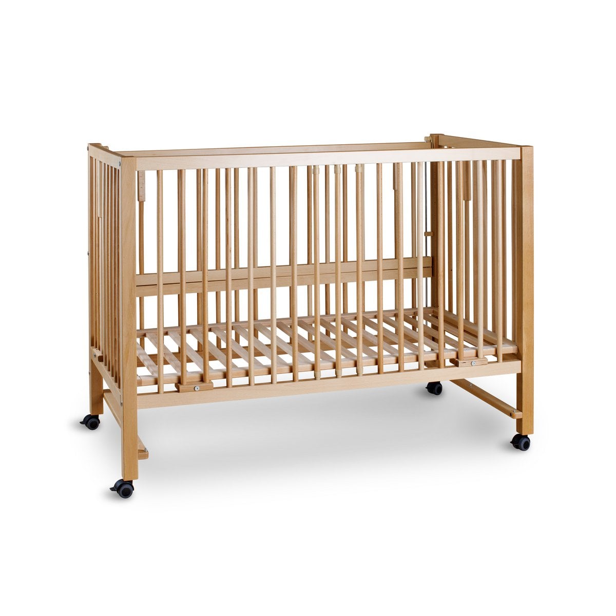 tiSsi® XXL Beistell- / Kinderbett HAJO Buche NATUR 120x60 cm