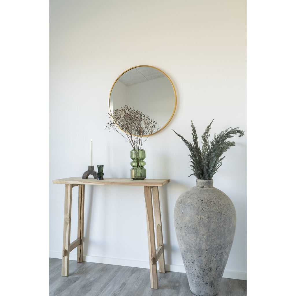 Designer Glas-Vase grün - für frische Blumen