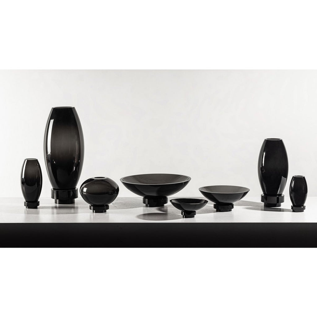 Kleine moderne Vase, innovatives Design, Rückseite aus hochwertigem Glas. RUD15ZW