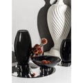 Kleine moderne Vase, innovatives Design, Rückseite aus hochwertigem Glas. RUD15ZW