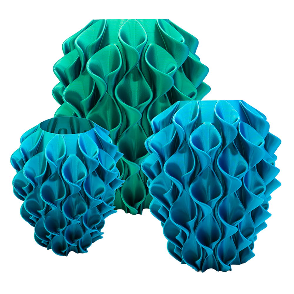 Bluma 3D-Vase – 3D-gedruckte Vase – nachhaltiges PLA – geeignet für künstliche Blumen