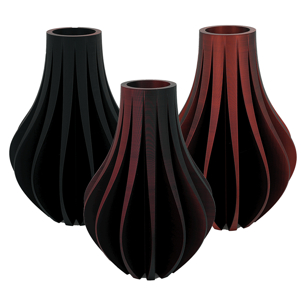 Aventa 3D-Vase – 3D-gedruckte Vase – nachhaltiges PLA – geeignet für künstliche Blumen