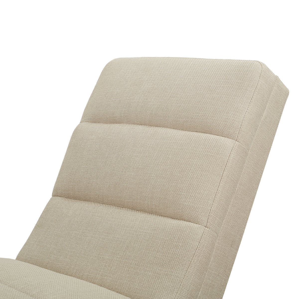Chaiselongue Strukturstoff Beige