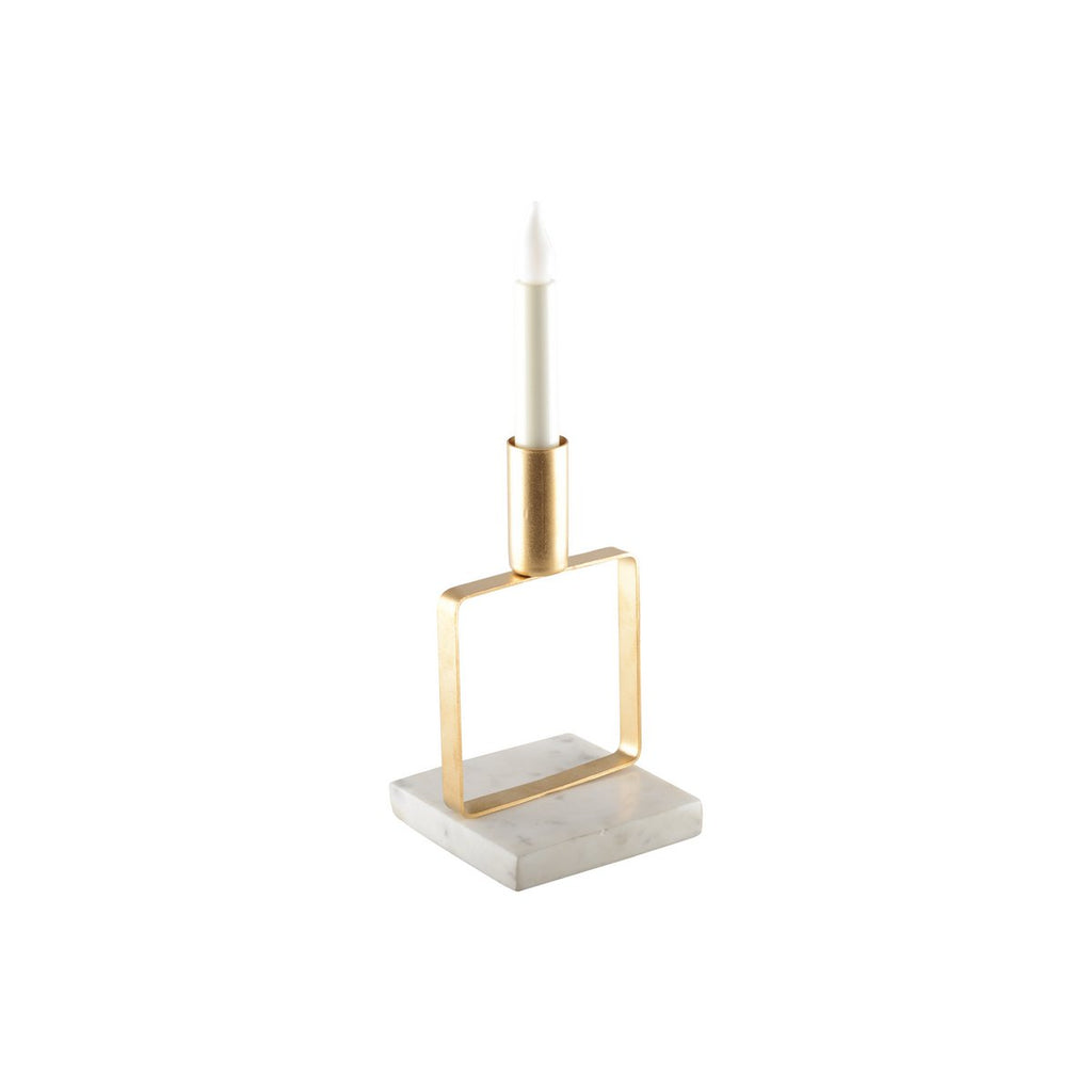 MAT reife Goldene Kerzenhalter Marmorunterstützung H.17 cm