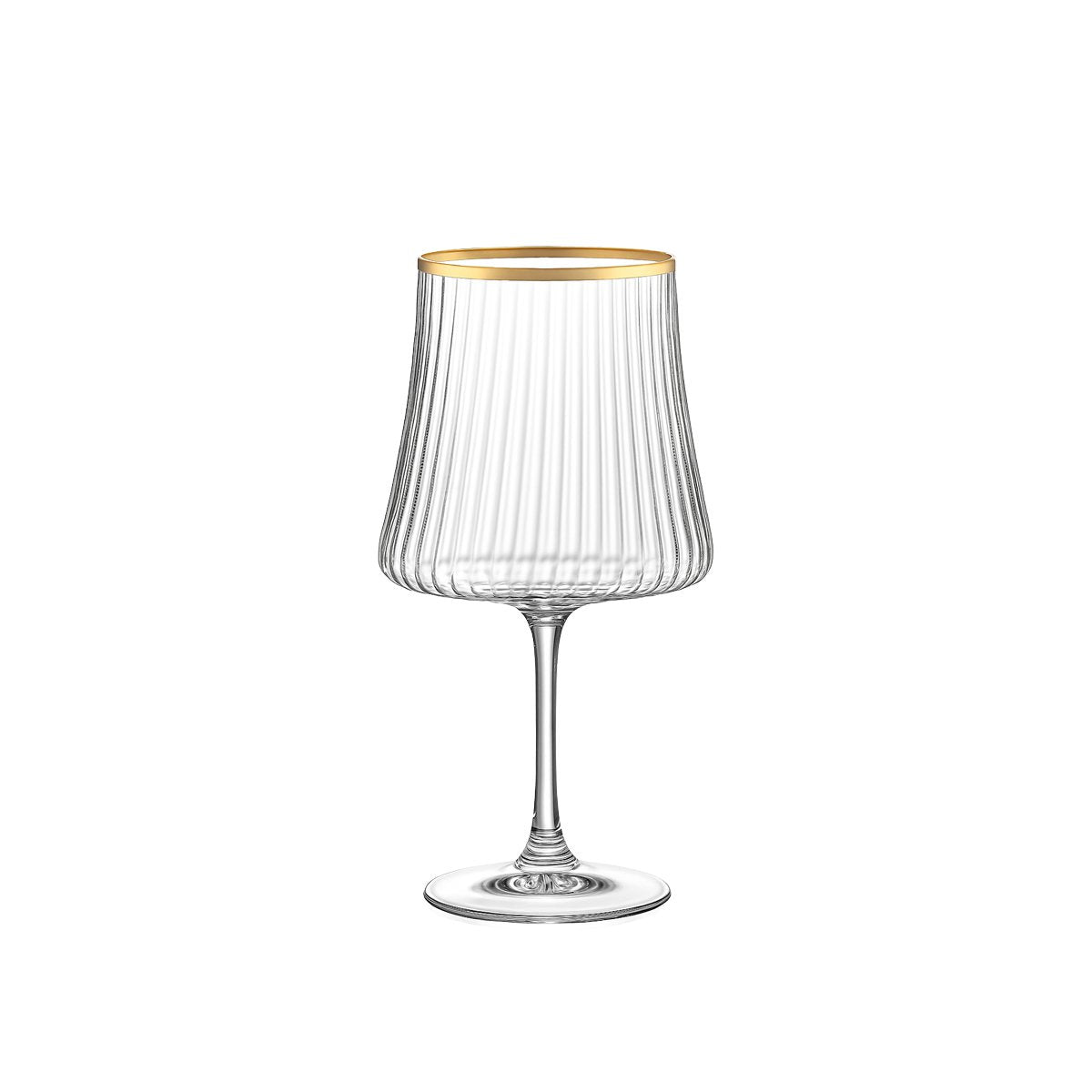 Weingläser Goldrand Gesamtansicht – 6er Set Premium Qualität