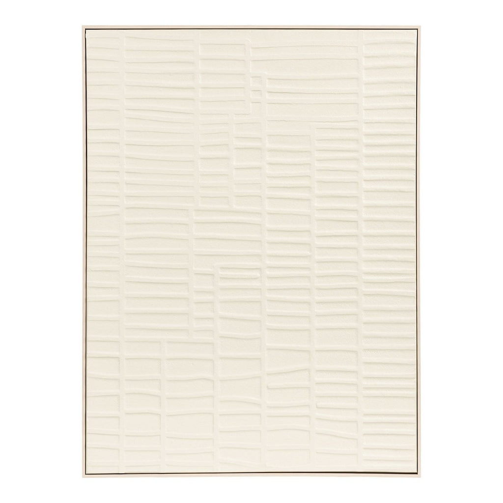 Ena Relief Wanddekoration, beige, 60x80 cm