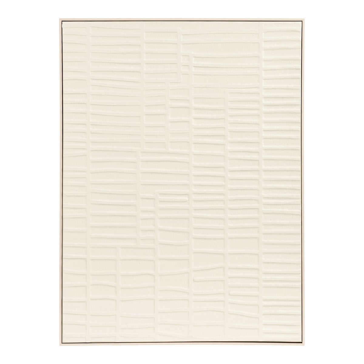 Ena Relief Wanddekoration, beige, 60x80 cm
