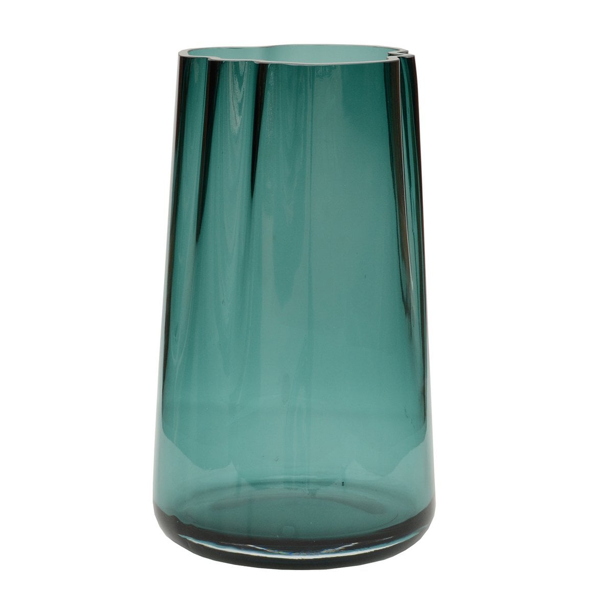 Paran Vase in Ozeanblau 35cm hoch - moderne Deko-Vase von Vase The World