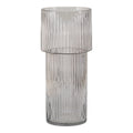 Vase - Klares, mundgeblasenes Glas, Ø17,5x40 cm