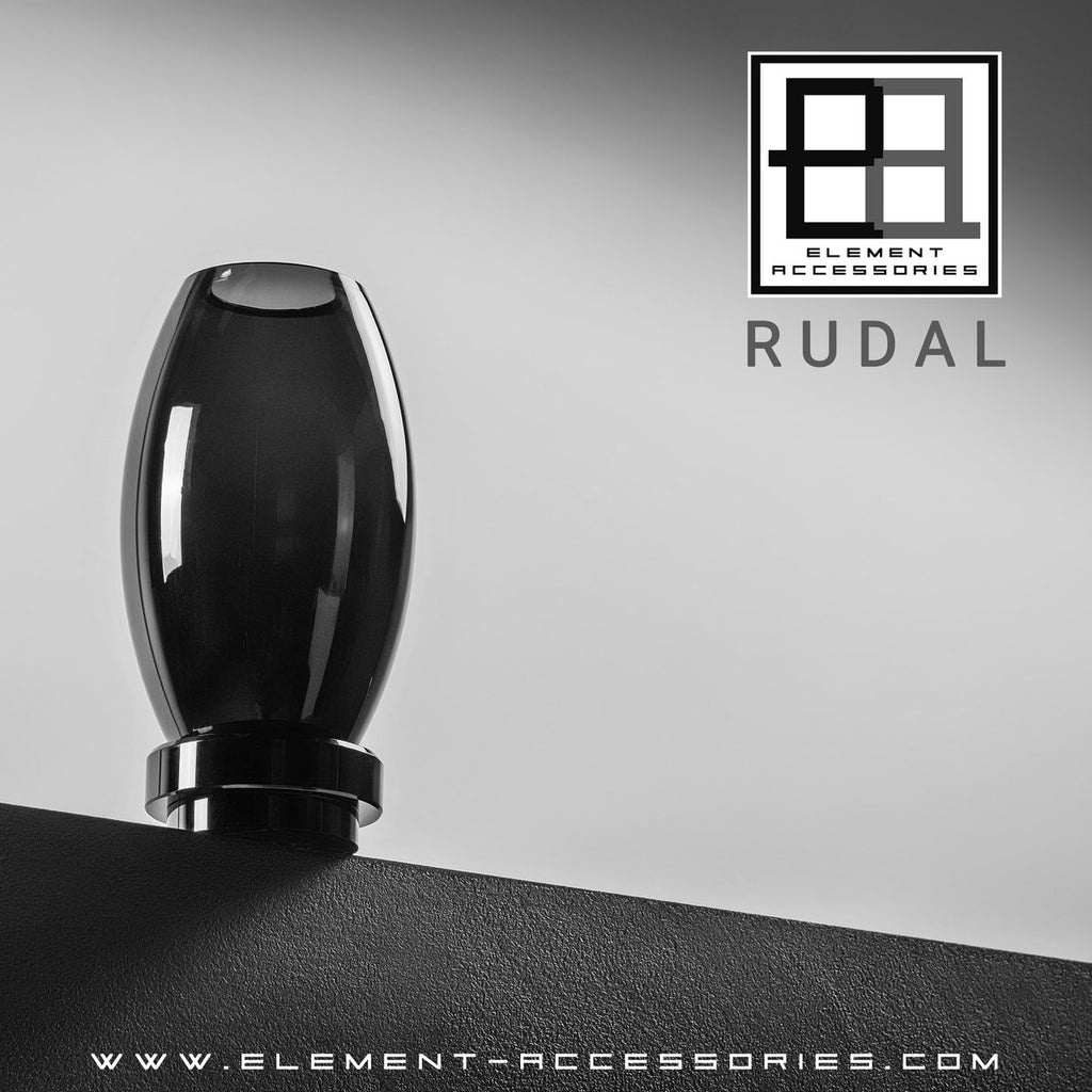 Kleine moderne Vase, innovatives Design, Rückseite aus hochwertigem Glas. RUD15ZW