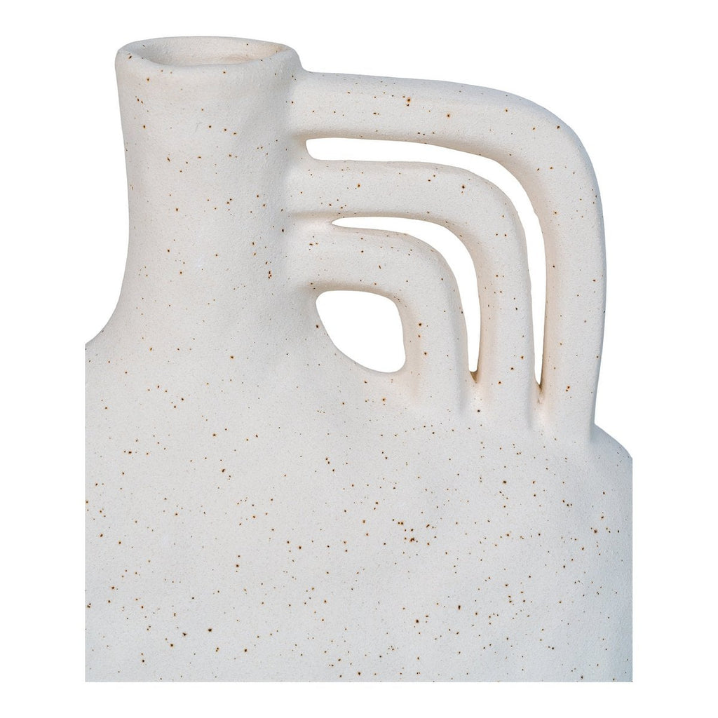Beige Keramik Vase Perspektive – Wohnzimmer Deko
