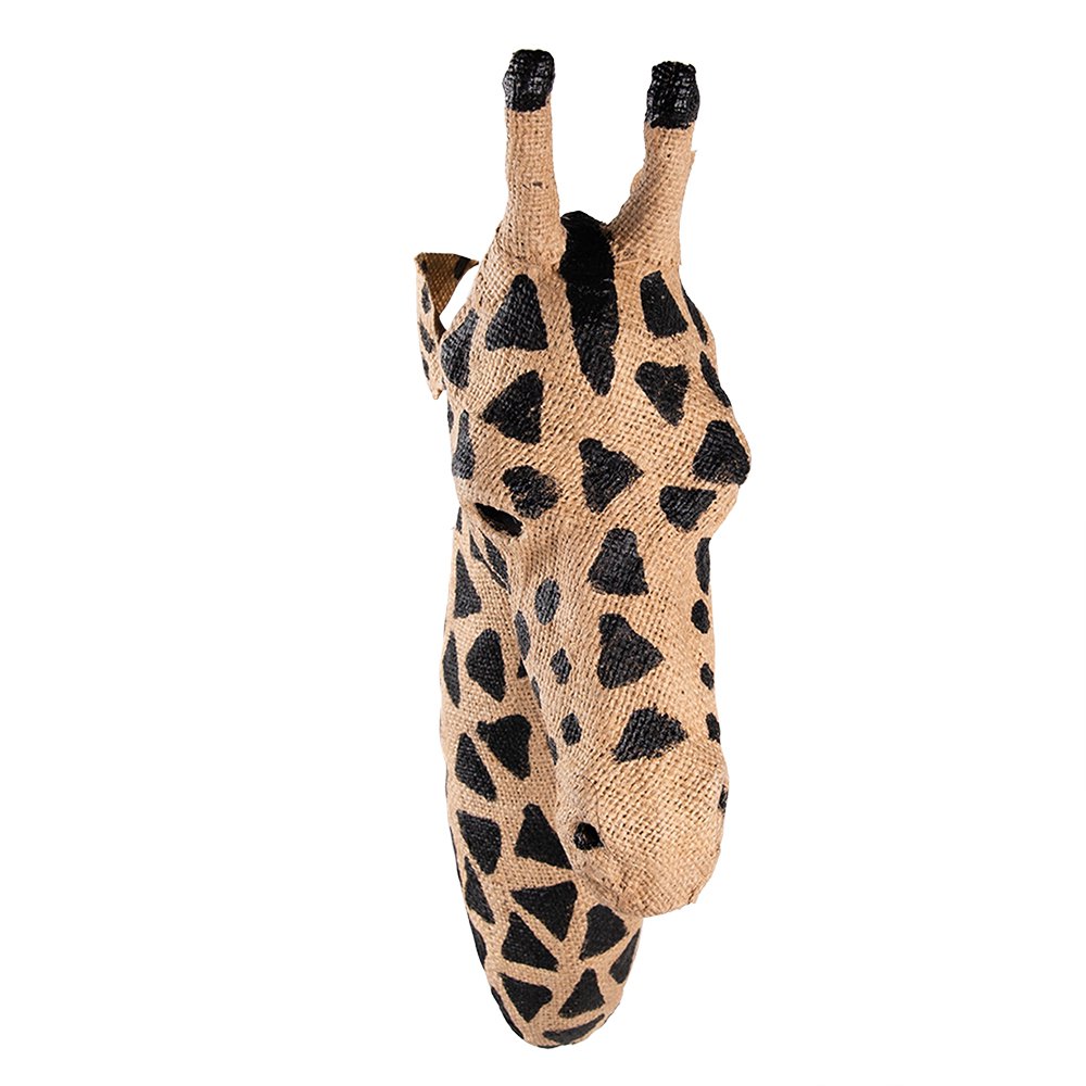 Giraffe Wanddekoration Papier Eisen Textil Clayre & Eef – Detailansicht
