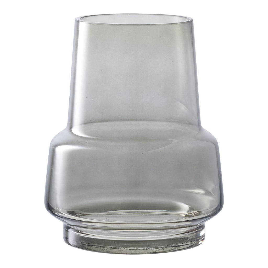 Rauchgraue Glas-Vase Ø15x19 cm - Moderne Designer-Vase