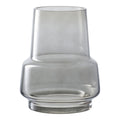 Rauchgraue Glas-Vase Ø15x19 cm - Moderne Designer-Vase
