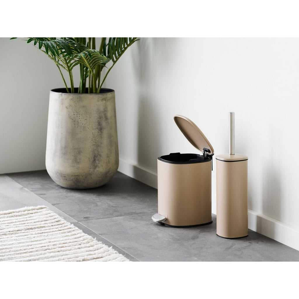 Hou Decorative pot, metal, antique beige, set af 2