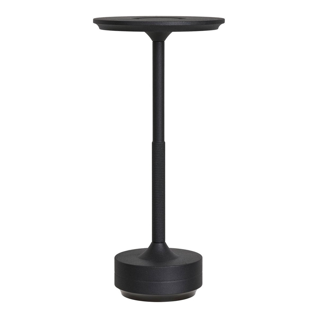 Lyneham LED-Tischlampe – Aluminium, Schwarz – 13 x 13 x 28,5 cm