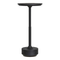Lyneham LED-Tischlampe – Aluminium, Schwarz – 13 x 13 x 28,5 cm