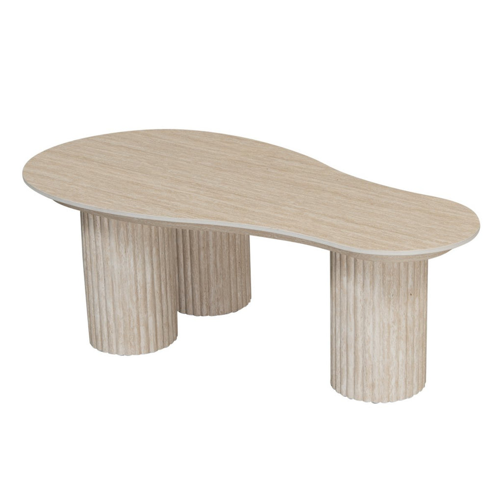 Craft-Couchtisch Travertin Keramik
