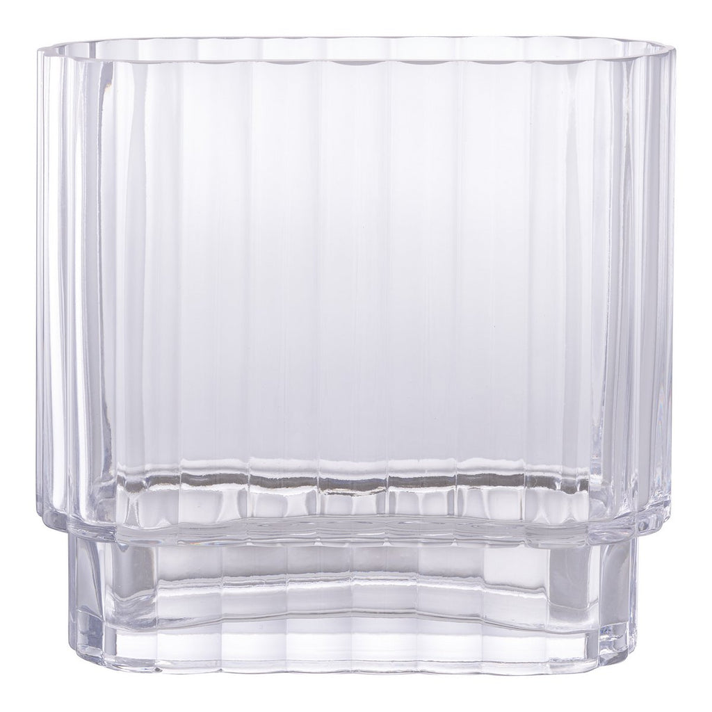 Vase - klares Glas, 20x9x19,5 cm